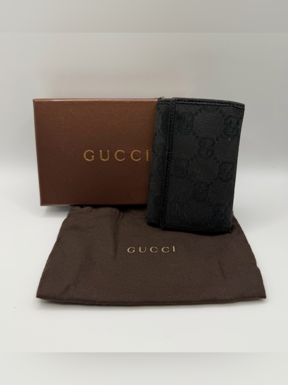 Gucci GG Monogram Canvas 6-Key Case